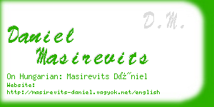daniel masirevits business card